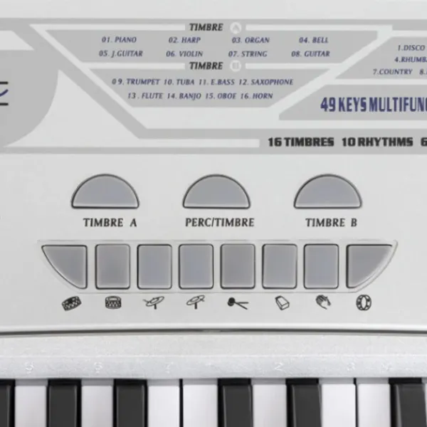 Sintetizator digital McGrey BK-4910SR 49 clape / 16 voci / Plastic / Silver photo 2