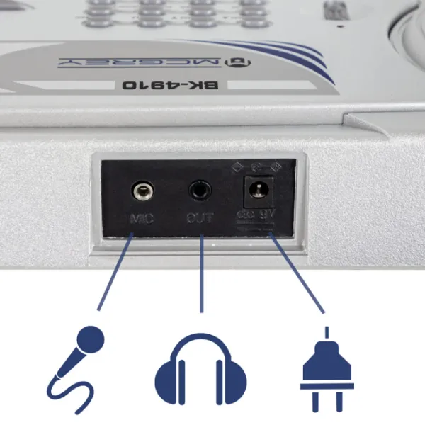 Sintetizator digital McGrey BK-4910SR 49 clape / 16 voci / Plastic / Silver photo 3