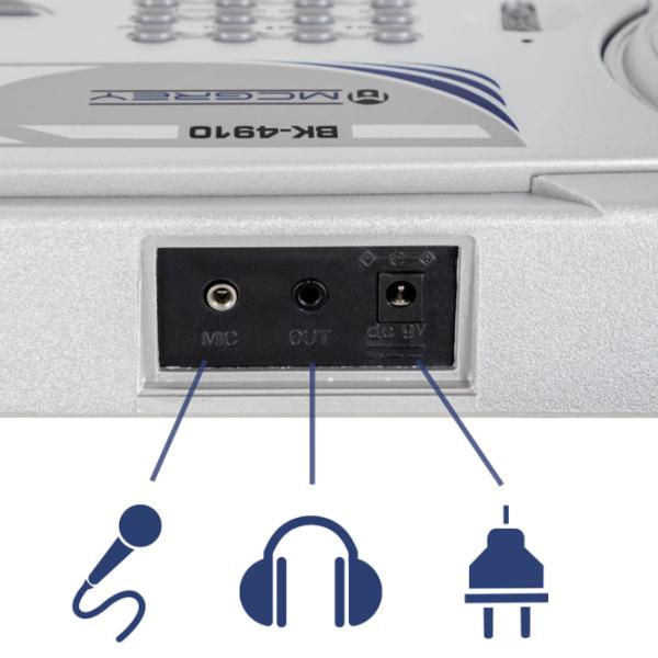 Sintetizator digital McGrey BK-4910SR 49 clape / 16 voci / Plastic / Silver photo 3