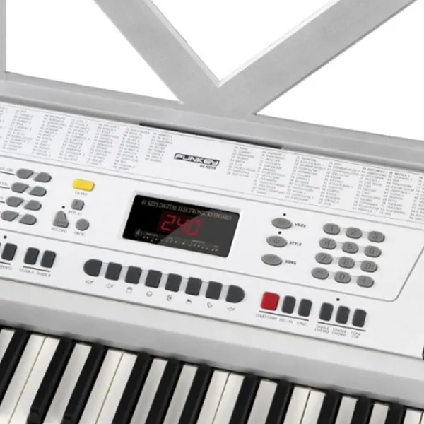 Sintetizator digital FunKey Edition 61 WH 61 clape / / Plastic / Silver photo 3