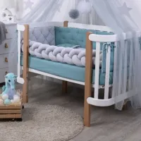 Детское постельное бельё Veres Velour Grey-Tiffany (VR 218.14) Велюр/ Серый Бирюзовый photo 2