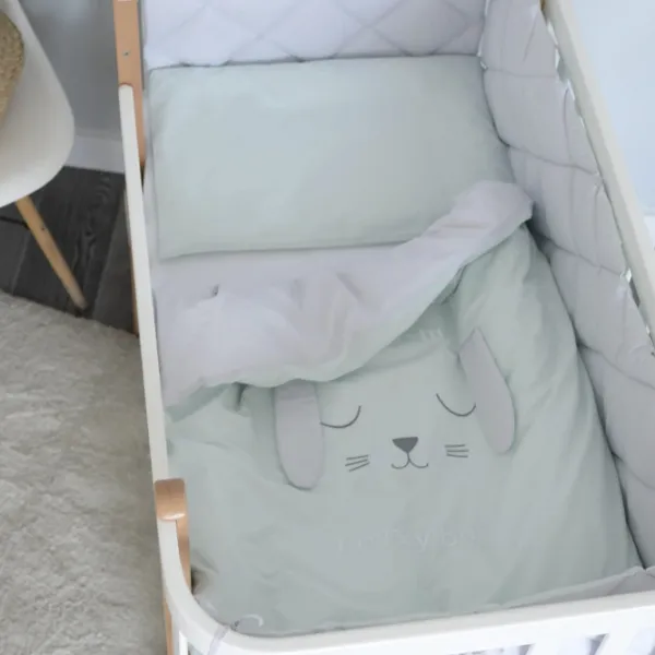 Детское постельное бельё Veres Lovely Baby (216.15.1) Хлопок/ Мятный White photo 1 Детское постельное бельё Veres Lovely Baby (216.15.1) Хлопок/ Мятный White photo 1