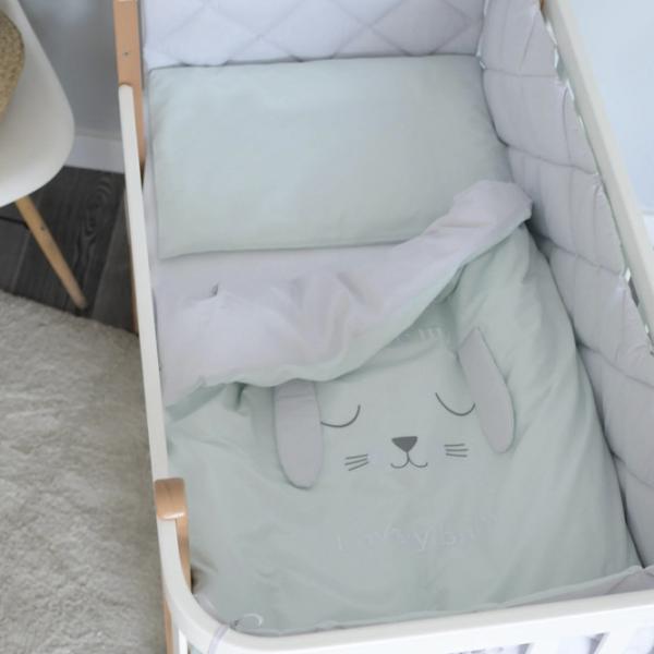 Детское постельное бельё Veres Lovely Baby (216.15.1) Хлопок/ Мятный White photo 1 Детское постельное бельё Veres Lovely Baby (216.15.1) Хлопок/ Мятный White photo 1