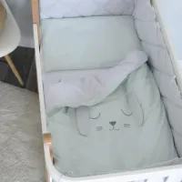 Детское постельное бельё Veres Lovely Baby (216.15.1) Хлопок/ Мятный White