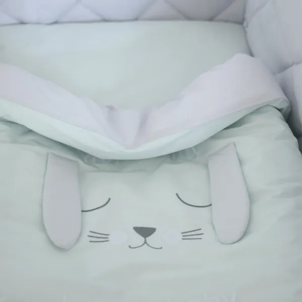 Детское постельное бельё Veres Lovely Baby (216.15.1) Хлопок/ Мятный White photo 4 Детское постельное бельё Veres Lovely Baby (216.15.1) Хлопок/ Мятный White photo 4