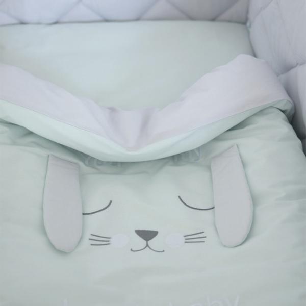 Детское постельное бельё Veres Lovely Baby (216.15.1) Хлопок/ Мятный White photo 4 Детское постельное бельё Veres Lovely Baby (216.15.1) Хлопок/ Мятный White photo 4