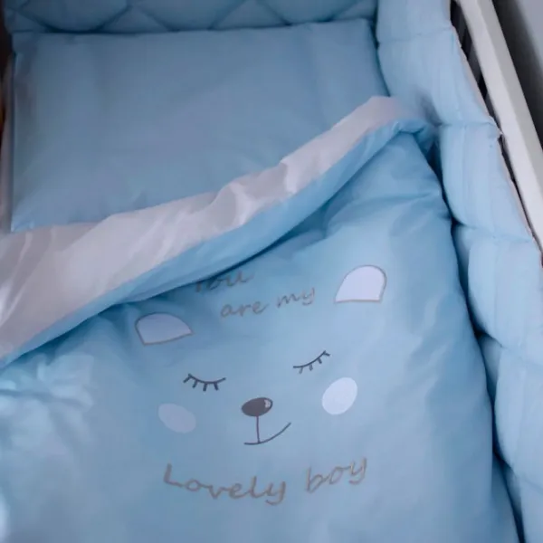 Детское постельное бельё Veres Lovely Boy (VR 216.14.1) Хлопок/ Синий White photo 1 Детское постельное бельё Veres Lovely Boy (VR 216.14.1) Хлопок/ Синий White photo 1