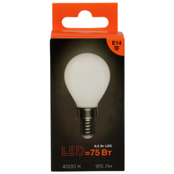 Bec LED cu filament Rexant GL45 604-134 E14 / 9.5 W / 4000 K / 915lm / White photo 2 Bec LED cu filament Rexant GL45 604-134 E14 / 9.5 W / 4000 K / 915lm / White photo 2