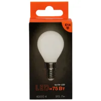 Лампочка светодиодная филаментная Rexant GL45 604-134 E14 / 9.5 Вт / 4000 K / 915лм / White photo 2