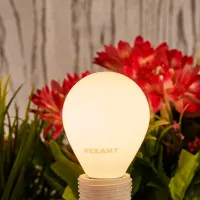 Лампочка светодиодная филаментная Rexant GL45 604-134 E14 / 9.5 Вт / 4000 K / 915лм / White photo 5