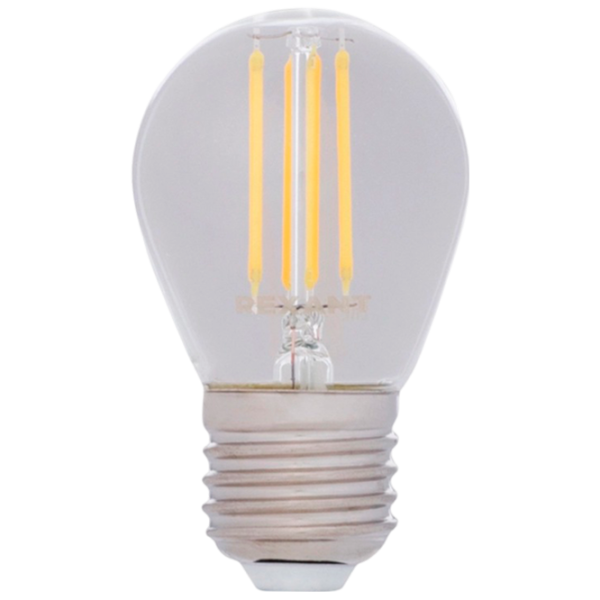 Bec LED cu filament Rexant GL45 604-132 E27 / 9.5 W / 4000 K / 950lm / White photo 1 Bec LED cu filament Rexant GL45 604-132 E27 / 9.5 W / 4000 K / 950lm / White photo 1