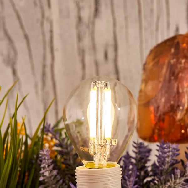 Bec LED cu filament Rexant GL45 604-130 E14 / 9.5 W / 4000 K / 950lm / White photo 4 Bec LED cu filament Rexant GL45 604-130 E14 / 9.5 W / 4000 K / 950lm / White photo 4