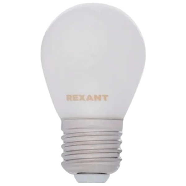 Bec LED cu filament Rexant GL45 604-136 E27 / 9.5 W / 4000 K / 915lm / White photo 1 Bec LED cu filament Rexant GL45 604-136 E27 / 9.5 W / 4000 K / 915lm / White photo 1