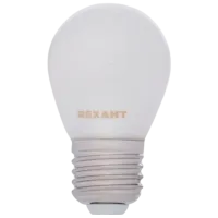 Лампочка светодиодная филаментная Rexant GL45 604-136 E27 / 9.5 Вт / 4000 K / 915лм / White
