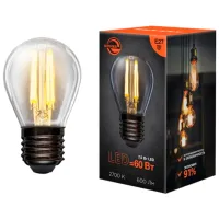 Лампочка светодиодная филаментная Rexant GL45 604-127 E27 / 7.5 Вт / 2700 K / 600лм / White photo 3