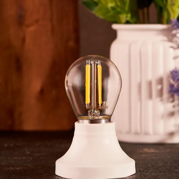 Bec LED cu filament Rexant GL45 604-127 E27 / 7.5 W / 2700 K / 600lm / White photo 4