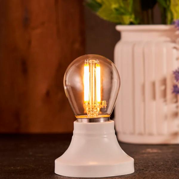 Bec LED cu filament Rexant GL45 604-127 E27 / 7.5 W / 2700 K / 600lm / White photo 5