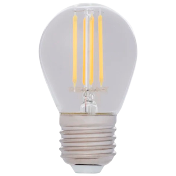 Bec LED cu filament Rexant GL45 604-128 E27 / 7.5 W / 2700 K / 600lm / White photo 1 Bec LED cu filament Rexant GL45 604-128 E27 / 7.5 W / 2700 K / 600lm / White photo 1