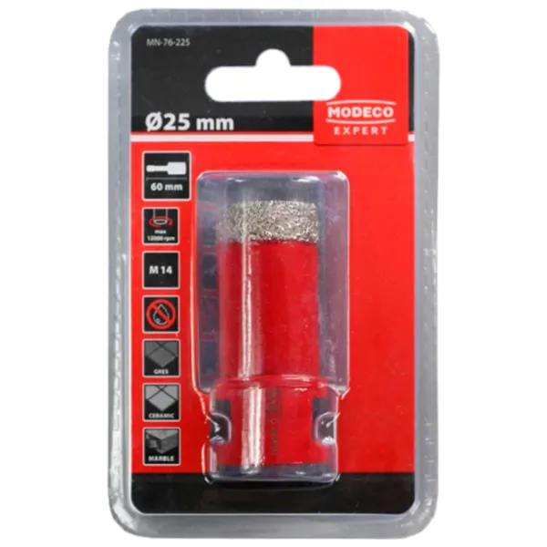 Carotă Modeco MN-76-225 Diamant / M14 photo 2 Carotă Modeco MN-76-225 Diamant / M14 photo 2