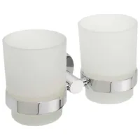 Pahar pentru periuțe de dinți Bemeta Omega Sticlă / White / Pe perete