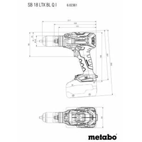 Дрель Metabo SB 18 LTX BL Q I  / 2000 об/мин photo 2