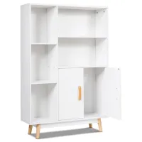 Etajeră Costway HW63875 119 x 80 x 24 cm / PAL / White photo 2