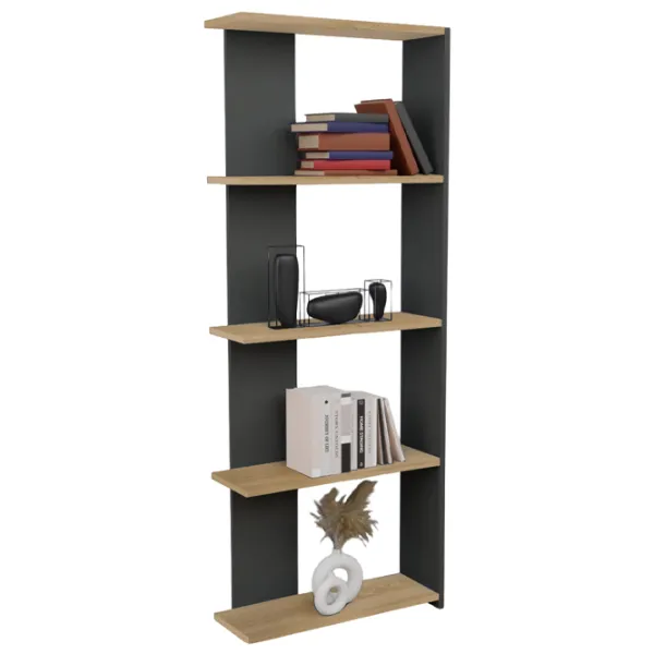 Стеллаж Prestige Aeris 5 Layer 170 x 58 x 21.5см cm / ЛДСП / Anthracite photo 1