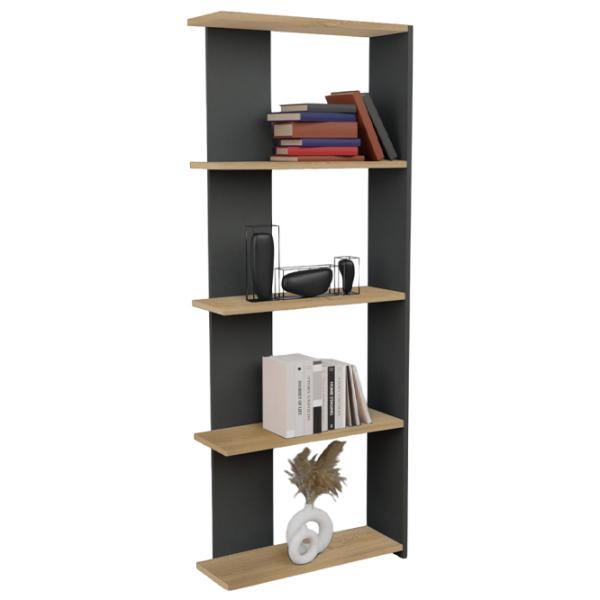 Стеллаж Prestige Aeris 5 Layer 170 x 58 x 21.5см cm / ЛДСП / Anthracite photo 1