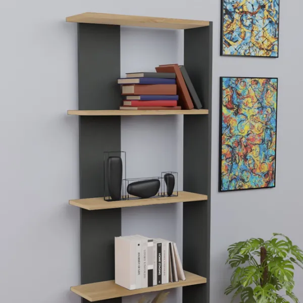 Стеллаж Prestige Aeris 5 Layer 170 x 58 x 21.5см cm / ЛДСП / Anthracite photo 2