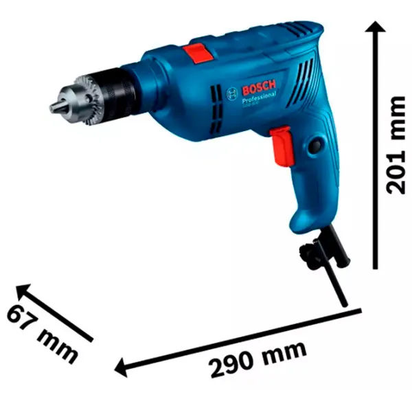 Mașină de găurit Bosch GSB 600 600 W / 3000 rot/min photo 3