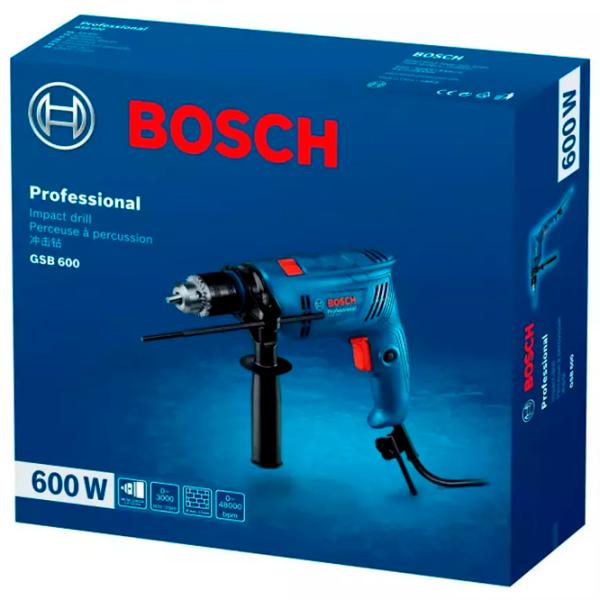 Mașină de găurit Bosch GSB 600 600 W / 3000 rot/min photo 4