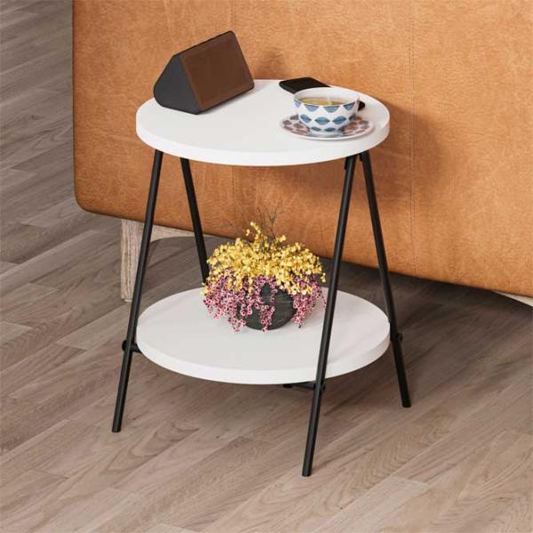 Măsuță de cafea Mobiland Essel M.SH.24205.2 White photo 2