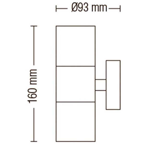 Настенный светильник Horoz MANOLYA-2 35 Вт / GU10 photo 2