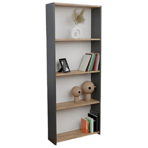 Стеллаж Prestige 5 Layer 170 x 60 x 19.5см cm / ЛДСП / Anthracite photo 1