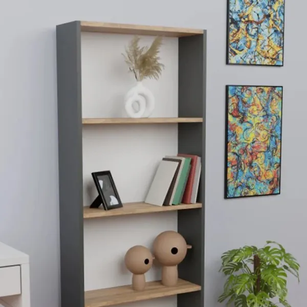 Стеллаж Prestige 5 Layer 170 x 60 x 19.5см cm / ЛДСП / Anthracite photo 2