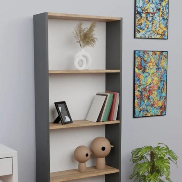 Стеллаж Prestige 5 Layer 170 x 60 x 19.5см cm / ЛДСП / Anthracite photo 2