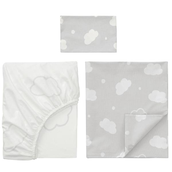 Детское постельное бельё Ikea Ringduva (5657562) Хлопок/ Белый Серый photo 3