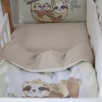 Детское постельное бельё Veres Sloth New (217.07.1) Хлопок/ Бежевый Разноцветный photo 3