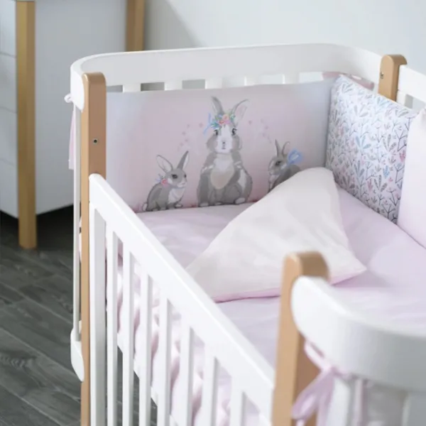 Lenjerie de pat pentru copii Veres Summer Bunny (217.12 ) Bumbac/ Pink Multicolor photo 1 Lenjerie de pat pentru copii Veres Summer Bunny (217.12 ) Bumbac/ Pink Multicolor photo 1