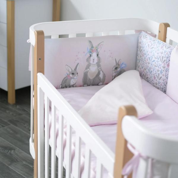 Lenjerie de pat pentru copii Veres Summer Bunny (217.12 ) Bumbac/ Pink Multicolor photo 1 Lenjerie de pat pentru copii Veres Summer Bunny (217.12 ) Bumbac/ Pink Multicolor photo 1
