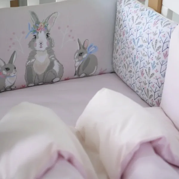 Lenjerie de pat pentru copii Veres Summer Bunny (217.12 ) Bumbac/ Pink Multicolor photo 2 Lenjerie de pat pentru copii Veres Summer Bunny (217.12 ) Bumbac/ Pink Multicolor photo 2