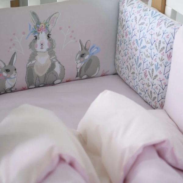 Lenjerie de pat pentru copii Veres Summer Bunny (217.12 ) Bumbac/ Pink Multicolor photo 2 Lenjerie de pat pentru copii Veres Summer Bunny (217.12 ) Bumbac/ Pink Multicolor photo 2
