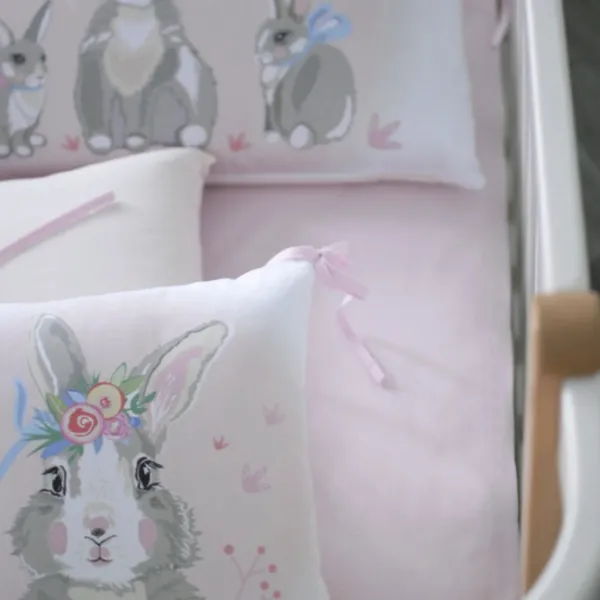 Lenjerie de pat pentru copii Veres Summer Bunny (217.12 ) Bumbac/ Pink Multicolor photo 3 Lenjerie de pat pentru copii Veres Summer Bunny (217.12 ) Bumbac/ Pink Multicolor photo 3