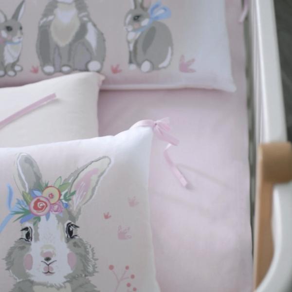 Lenjerie de pat pentru copii Veres Summer Bunny (217.12 ) Bumbac/ Pink Multicolor photo 3 Lenjerie de pat pentru copii Veres Summer Bunny (217.12 ) Bumbac/ Pink Multicolor photo 3