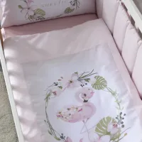 Детское постельное бельё Veres Flamingo New (217.01.1 ) Хлопок/ Розовый 