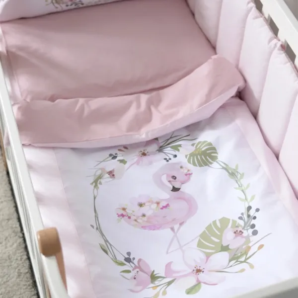 Детское постельное бельё Veres Flamingo New (217.01.1 ) Хлопок/ Розовый  photo 2 Детское постельное бельё Veres Flamingo New (217.01.1 ) Хлопок/ Розовый  photo 2