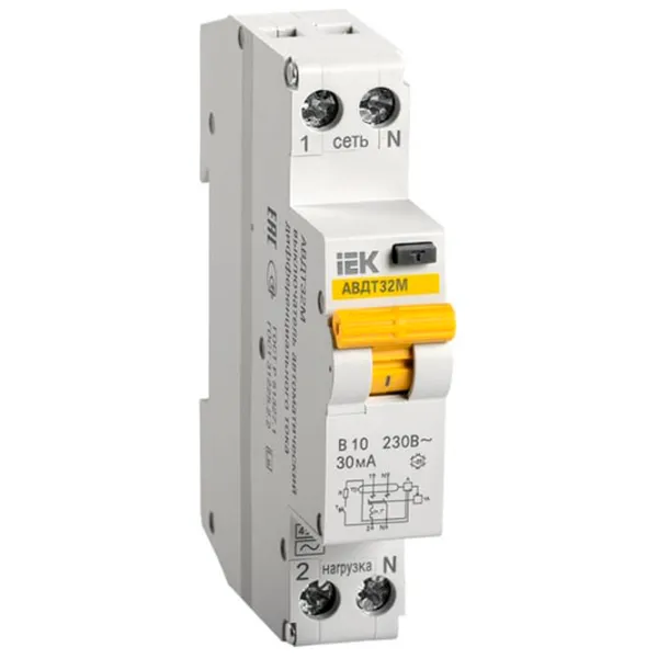 Автоматический выключатель IEK MAD32-5-010-B-30 Модульная / 10 A photo 1 Автоматический выключатель IEK MAD32-5-010-B-30 Модульная / 10 A photo 1