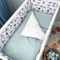 Lenjerie de pat pentru copii Veres Kitty boy (VR 222.04) Bumbac/ Green White