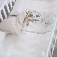 Lenjerie de pat pentru copii Veres Sloth (154.7.07.1) Bumbac/ Beige 