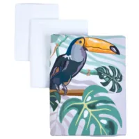 Детское постельное бельё Veres Tropic Baby (2600000101714 ) Хлопок/ Розовый White